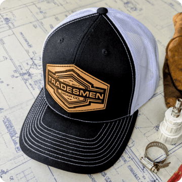 Tradesmen Leather Patch Trucker Hat